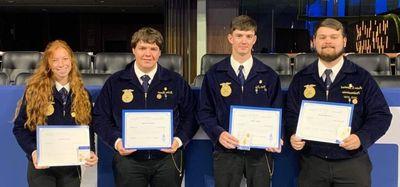 Students receiving FFA degree